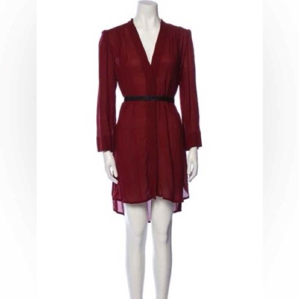 Isabel Marant Rivera Tunic in Wine Red